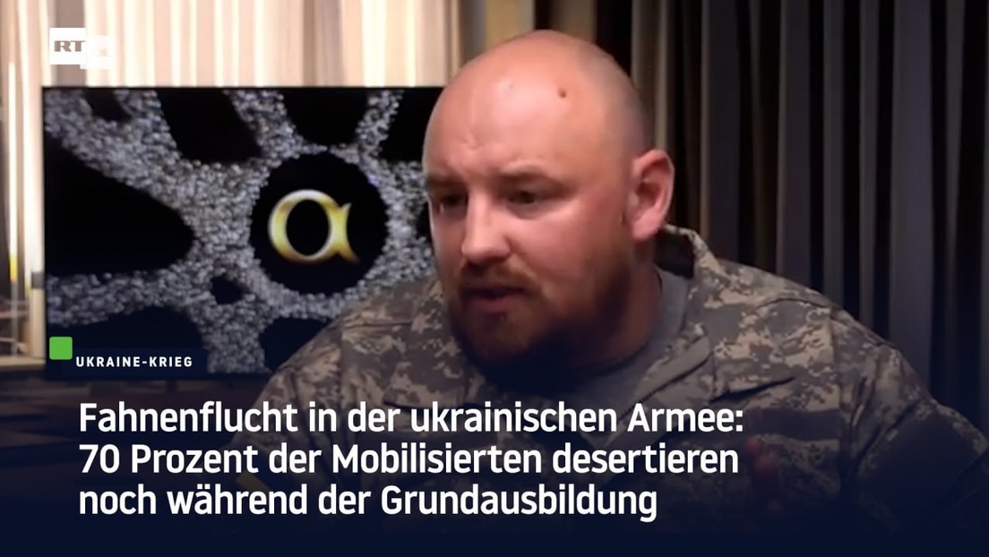 Ukrainische Armee: 70 Prozent der Mobilisierten desertieren noch während Grundausbildung