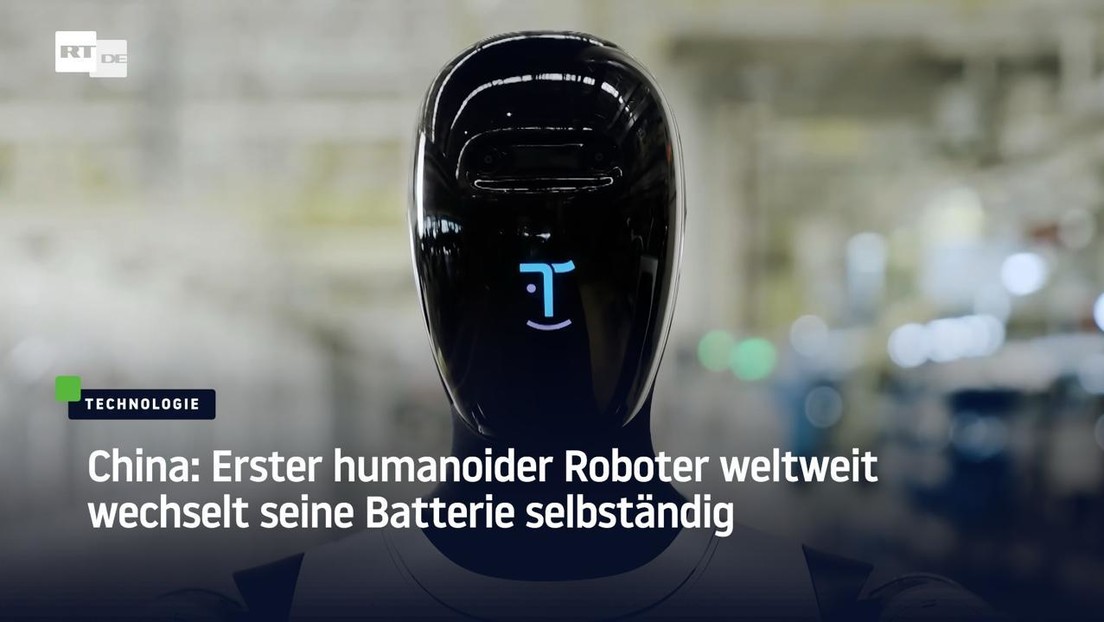 China: Erster humanoider Roboter weltweit wechselt seine Batterie selbständig