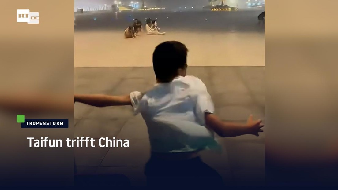 Taifun trifft China