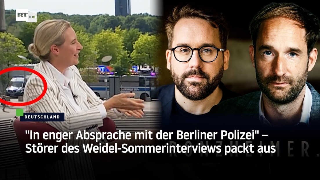 "In enger Absprache mit der Berliner Polizei" – Störer des Weidel-Sommerinterviews packt aus