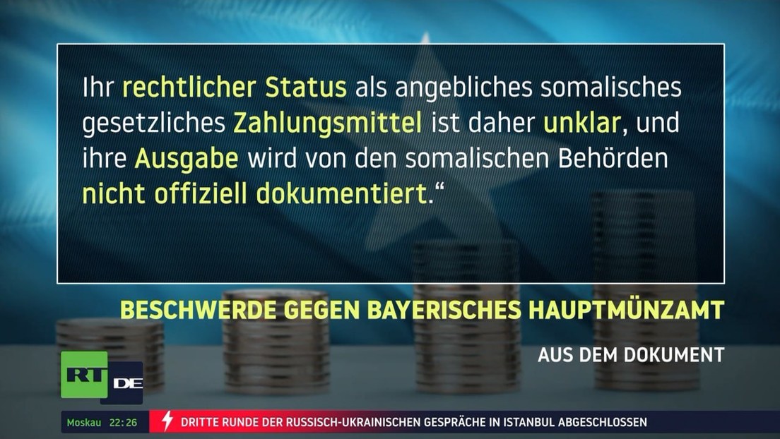 Lizenzstreit um Goldmünzen: Somalischer Politiker klagt gegen Bayerisches Hauptmünzamt