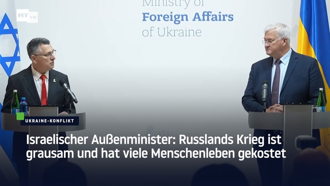 Israelischer Außenminister: "Wir verurteilen die russischen Angriffe auf die Zivilbevölkerung"