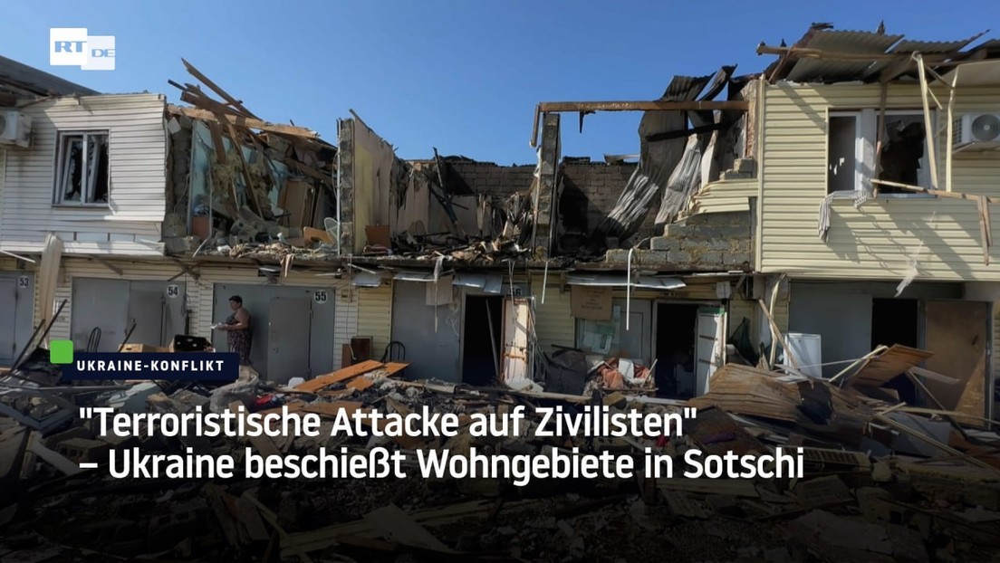 "Terroristische Attacke auf Zivilisten" – Ukraine beschießt Wohngebiete in Sotschi