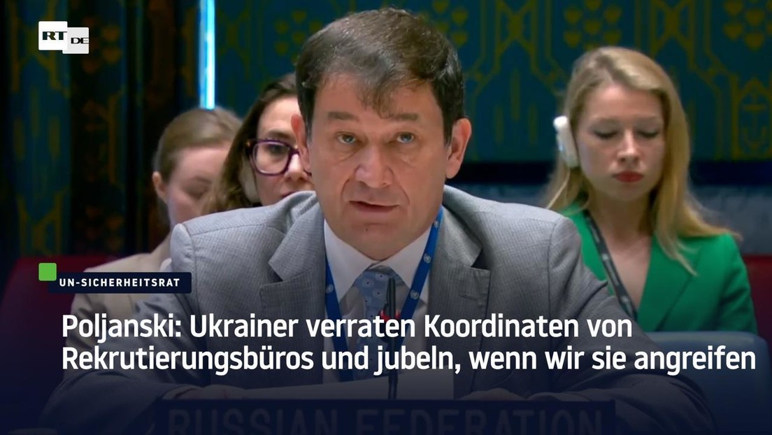 Poljanski: Ukrainer verraten Koordinaten von Rekrutierungsbüros und jubeln, wenn wir sie angreifen