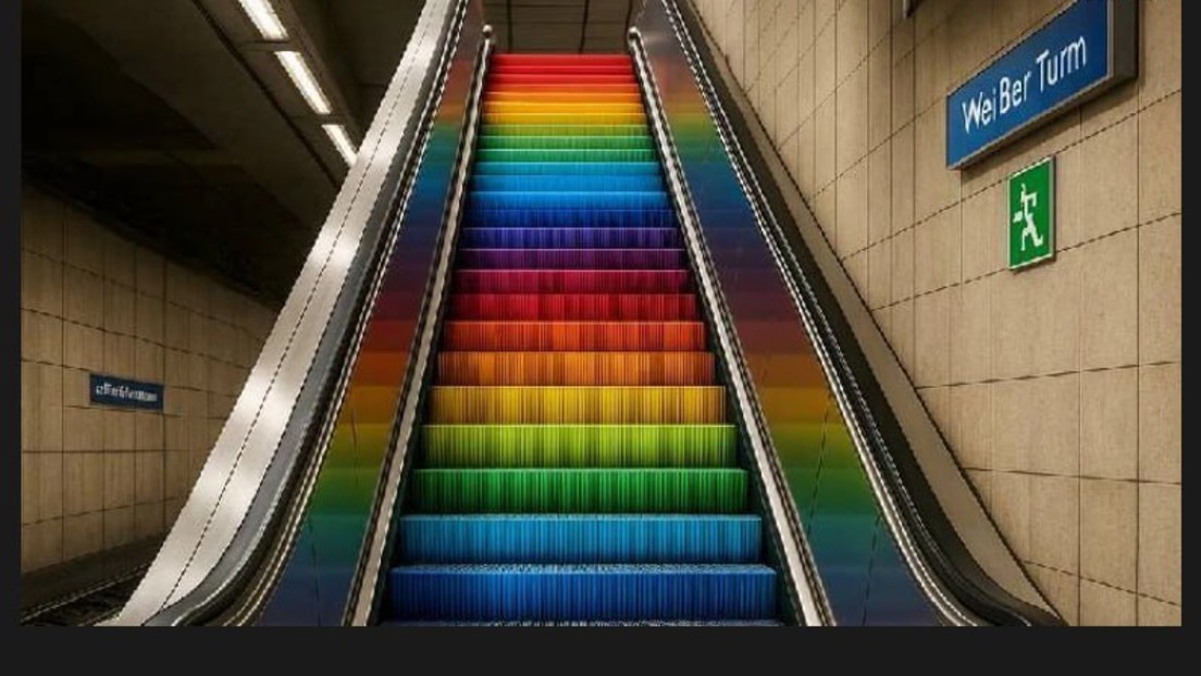Der tägliche Wahnsinn: "Das reduziert Ausfälle" – Grüne in Nürnberg werben für Regenbogen-Rolltreppe