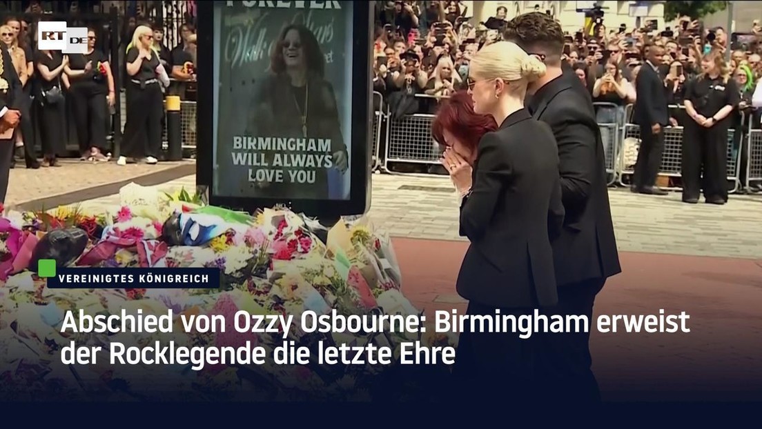 Abschied von Ozzy Osbourne: Birmingham erweist der Rocklegende die letzte Ehre