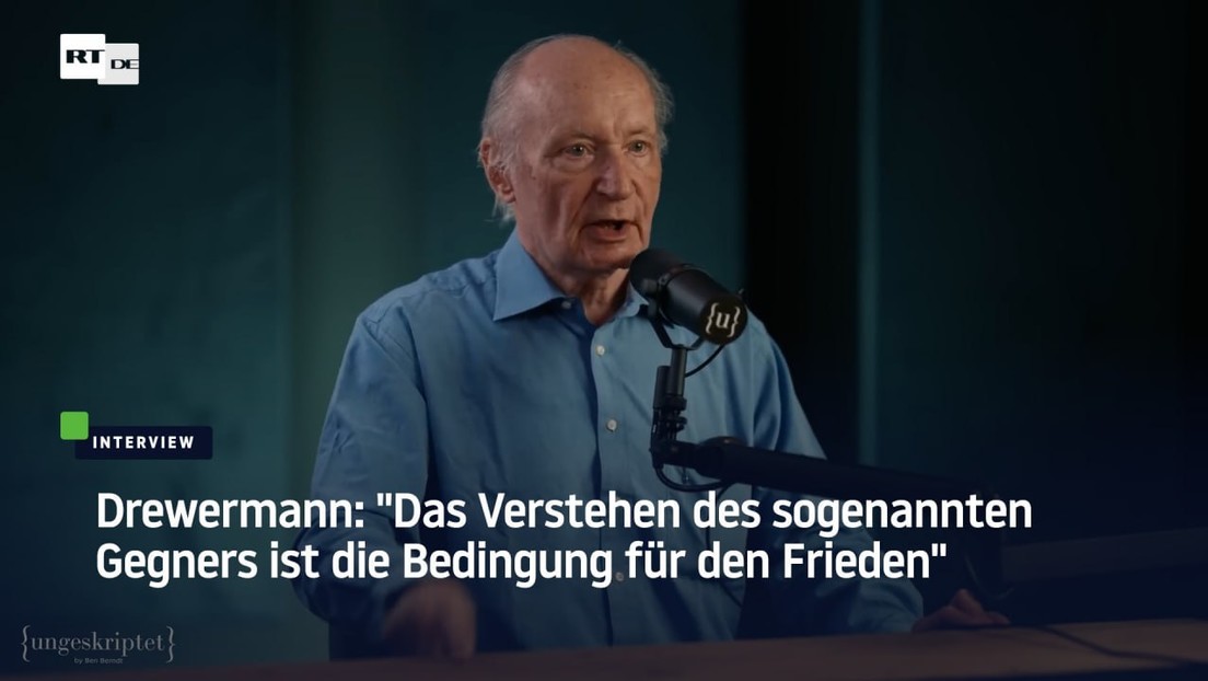 Drewermann: "Das Verstehen des sogenannten Gegners ist die Bedingung für den Frieden"