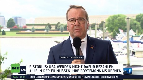 "Portemonnaies öffnen": Pistorius unterstützt Trumps Forderung nach EU‑Finanzierung von US‑Waffen