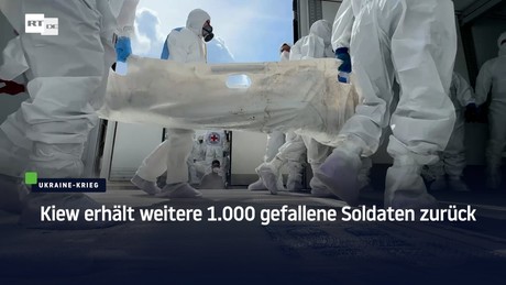 Kiew erhält weitere 1.000 gefallene Soldaten zurück