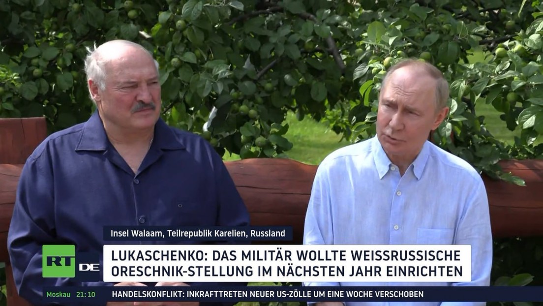 Treffen von Putin und Lukaschenko auf Klosterinsel: Minsk erhält Oreschnik-Raketen