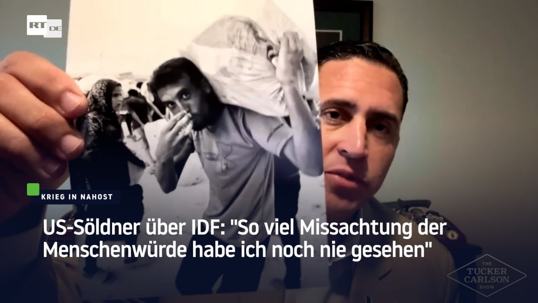 US-Söldner über IDF: "So viel Missachtung der Menschenwürde habe ich noch nie gesehen"