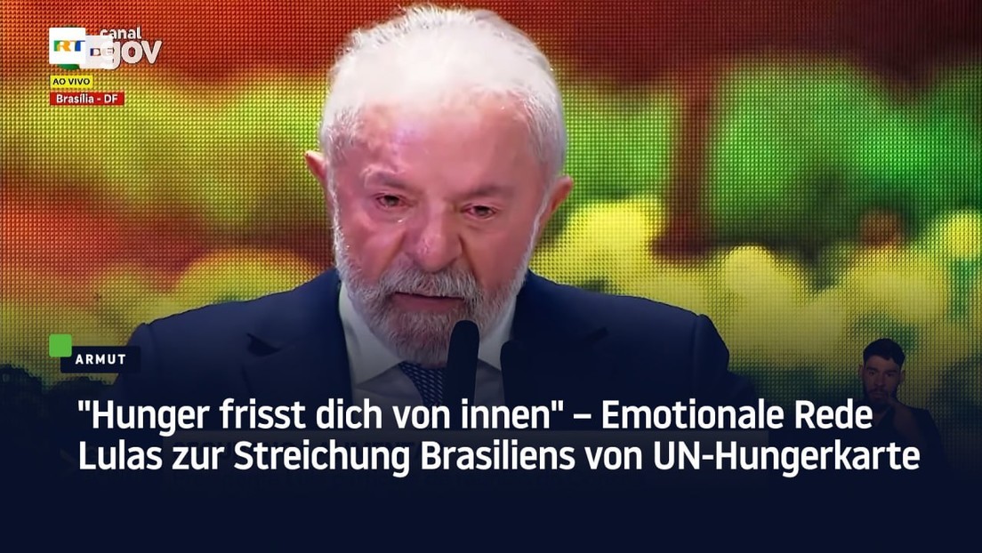 "Hunger frisst dich von innen" – Emotionale Rede Lulas zur Streichung Brasiliens von UN-Hungerkarte