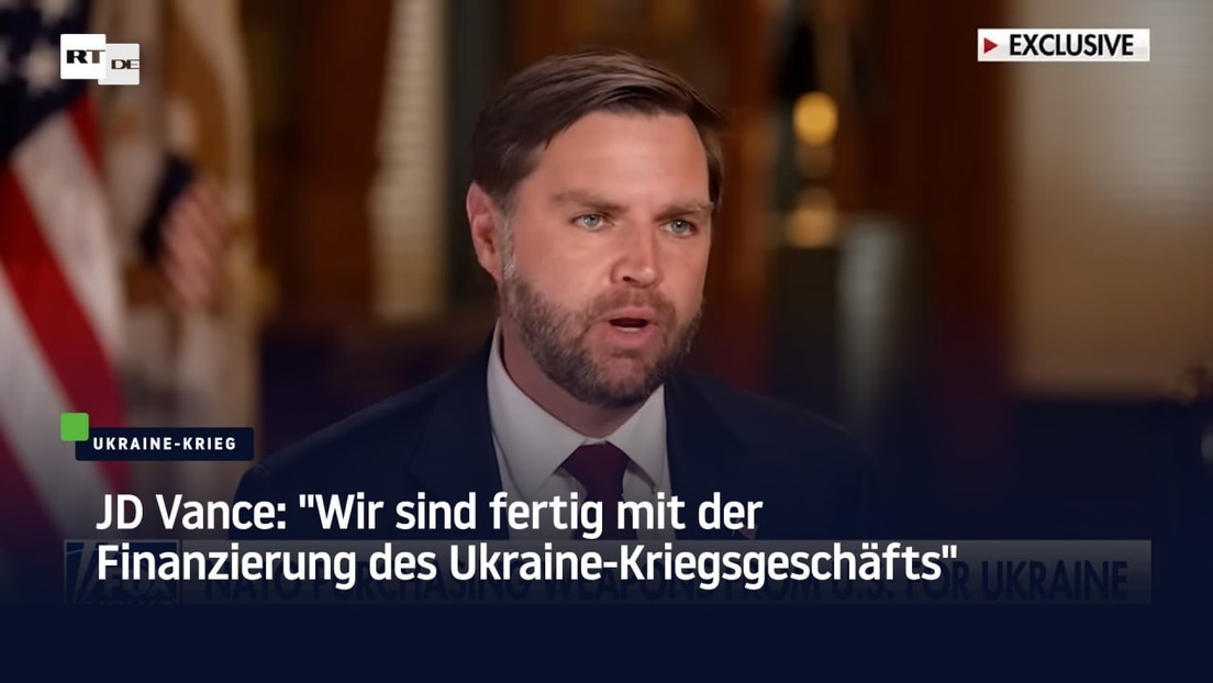 JD Vance: "Wir sind fertig mit der Finanzierung des Ukraine-Kriegsgeschäfts"