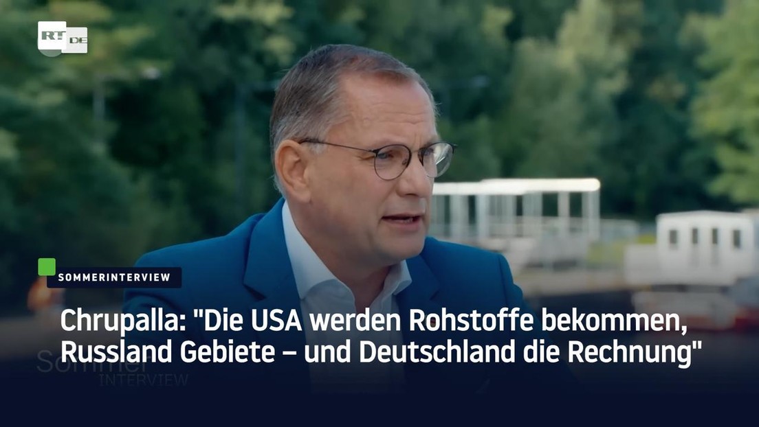 Chrupalla: "Die USA werden Rohstoffe bekommen, Russland Gebiete – und Deutschland die Rechnung"