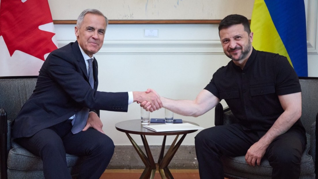 Kanadischer Premier Mark Carney und Wladimir Selenskij geben Erklärung vor Trump-Putin-Gipfel ab