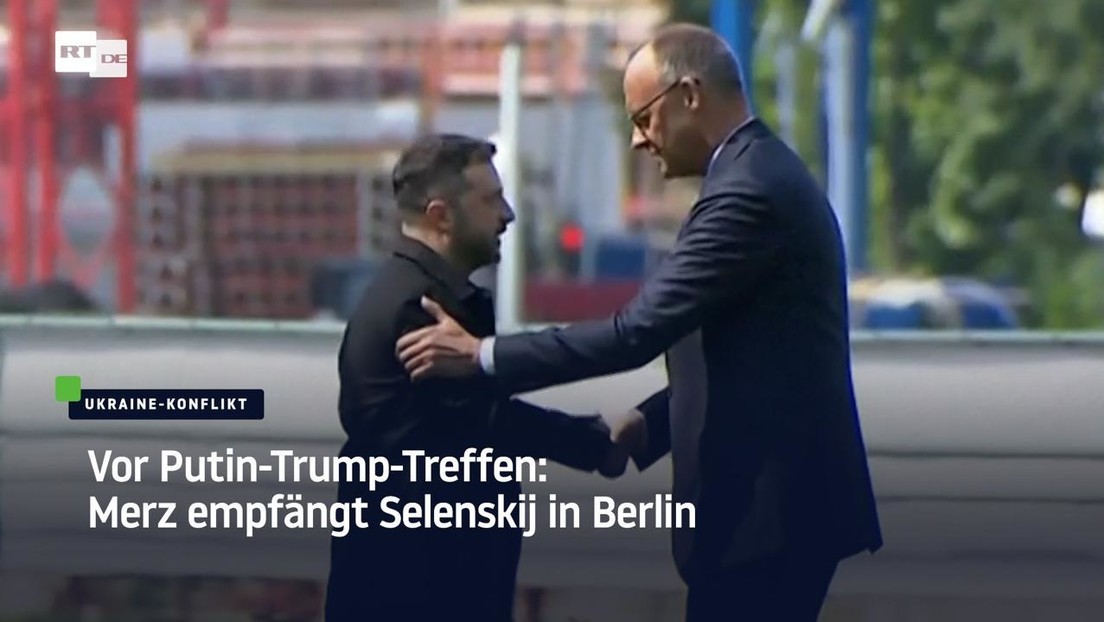 Vor Putin-Trump-Treffen: Merz empfängt Selenskij in Berlin