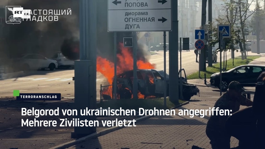 Belgorod von ukrainischen Drohnen angegriffen: Mehrere Zivilisten verletzt