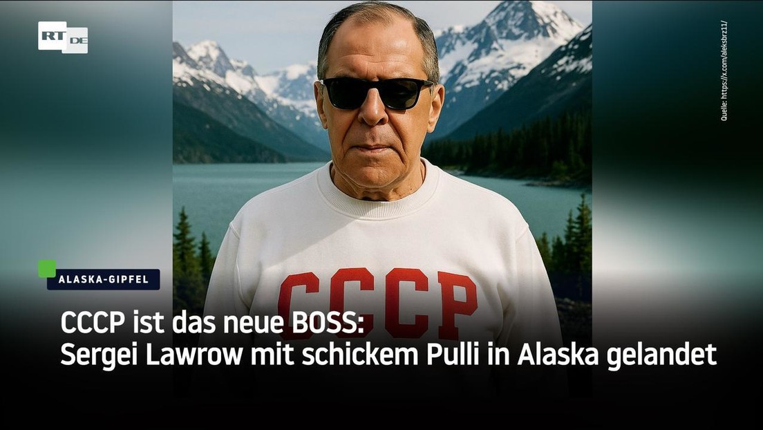 CCCP ist das neue BOSS: Sergei Lawrow mit schickem Pulli in Alaska gelandet