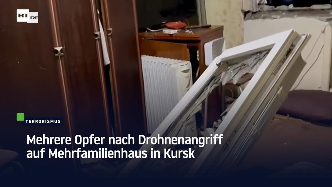 Mehrere Opfer nach Drohnenangriff auf Mehrfamilienhaus in Kursk