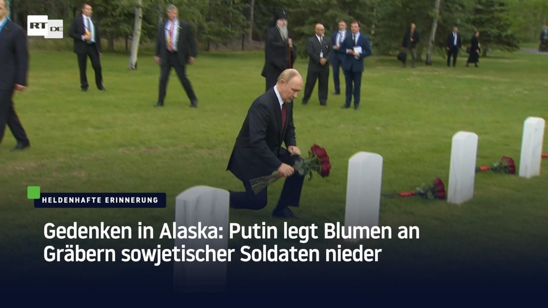 Gedenken in Alaska: Putin legt Blumen an Gräbern sowjetischer Soldaten nieder