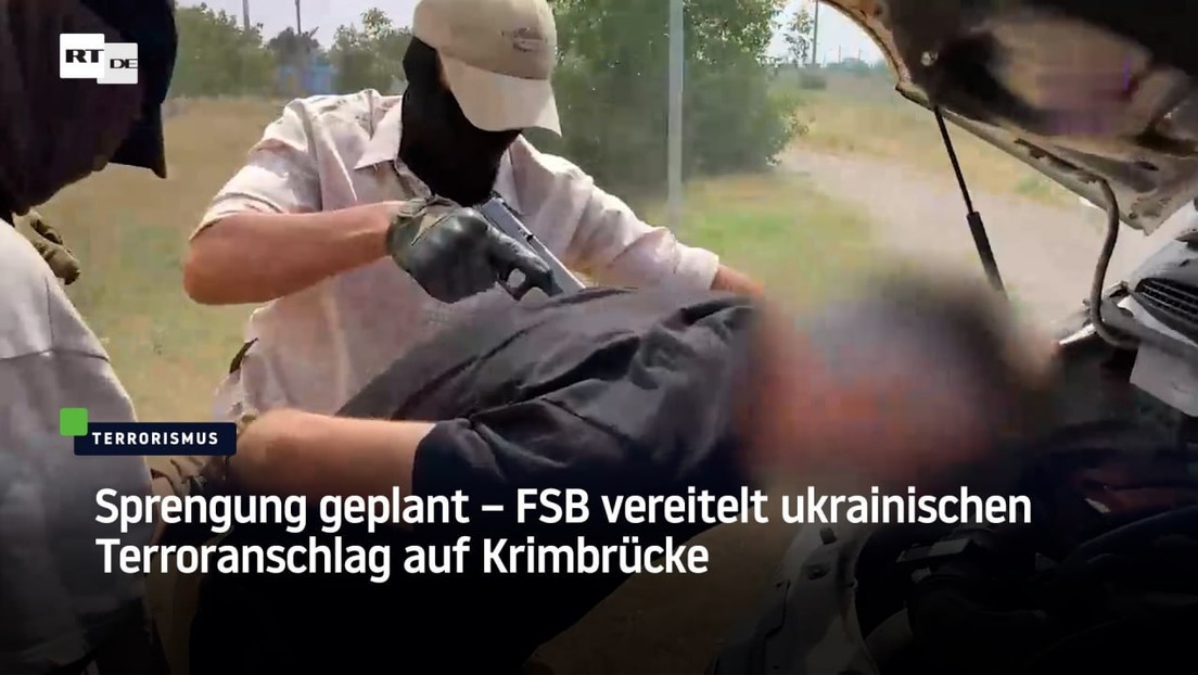 Sprengung geplant – FSB vereitelt ukrainischen Terroranschlag auf Krimbrücke