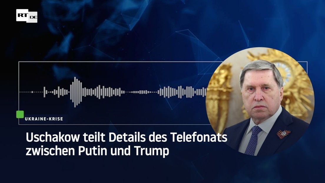 Uschakow teilt Details des Telefonats zwischen Putin und Trump mit