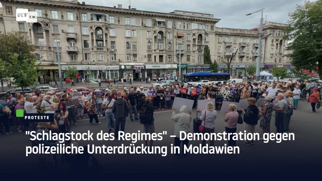 "Schlagstock des Regimes" – Demonstration gegen polizeiliche Unterdrückung in Moldawien