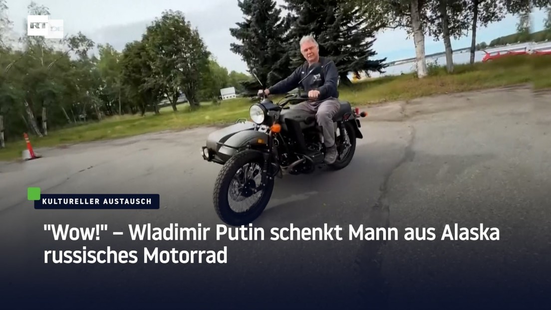 "Wow!" – Wladimir Putin schenkt Mann aus Alaska russisches Motorrad