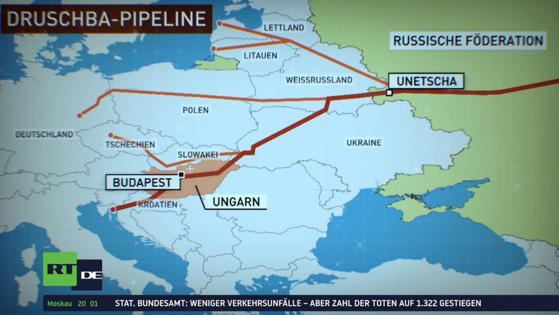 Nach Attacken auf Druschba-Pipeline: Budapest und Bratislava fordern von Brüssel Druck auf Kiew