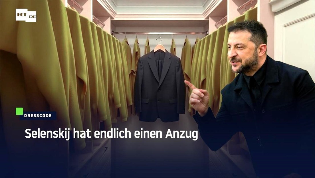 Selenskij hat endlich einen Anzug