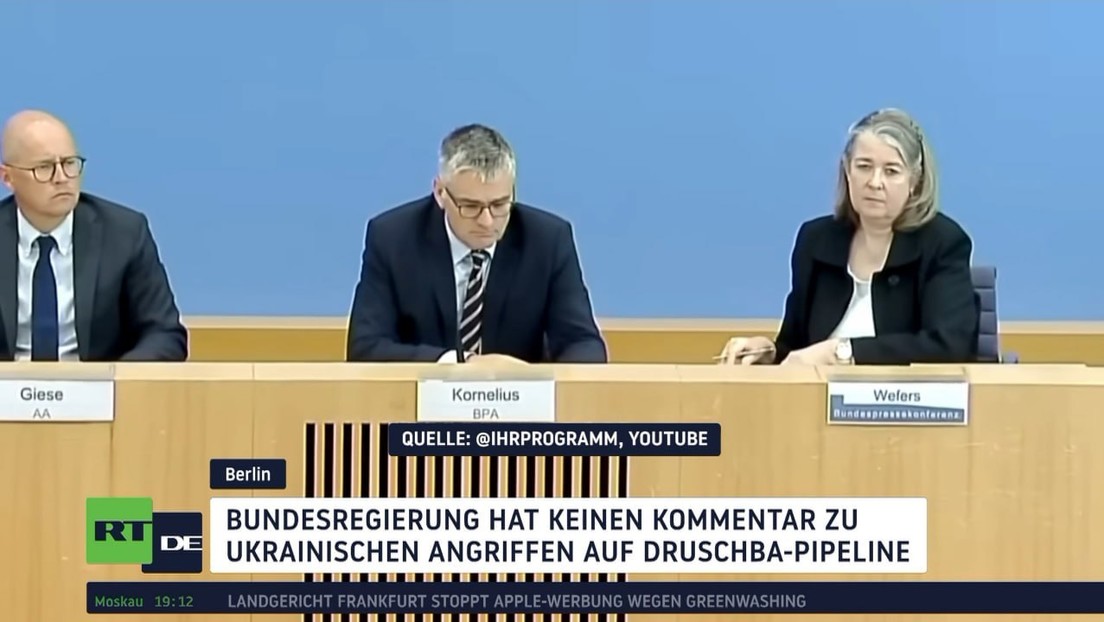 Bundesregierung schweigt zu ukrainischen Angriffen auf Druschba-Pipeline