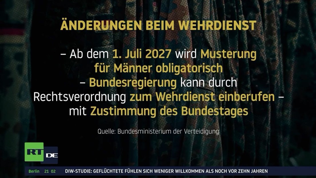 Bundeskabinett beschließt neues Wehrdienstgesetz