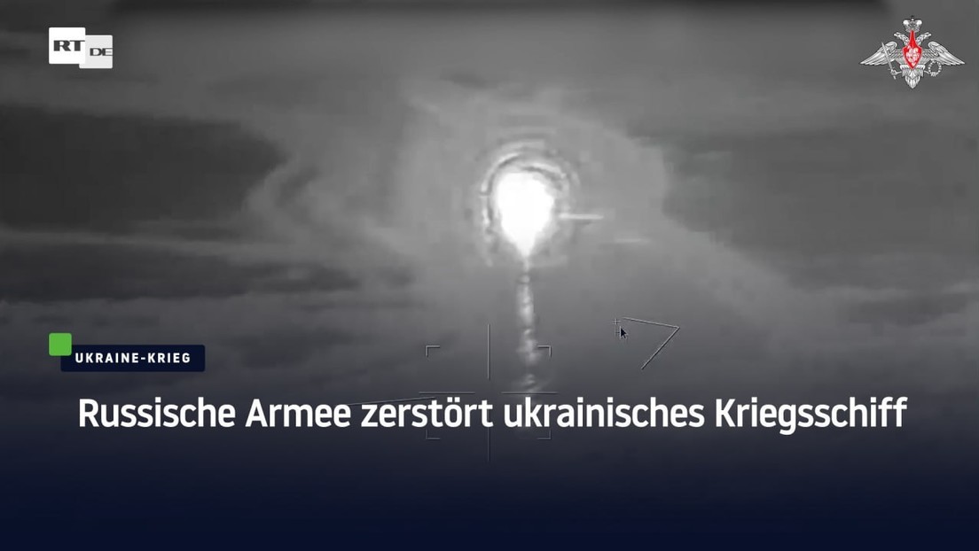 Russische Armee zerstört ukrainisches Kriegsschiff