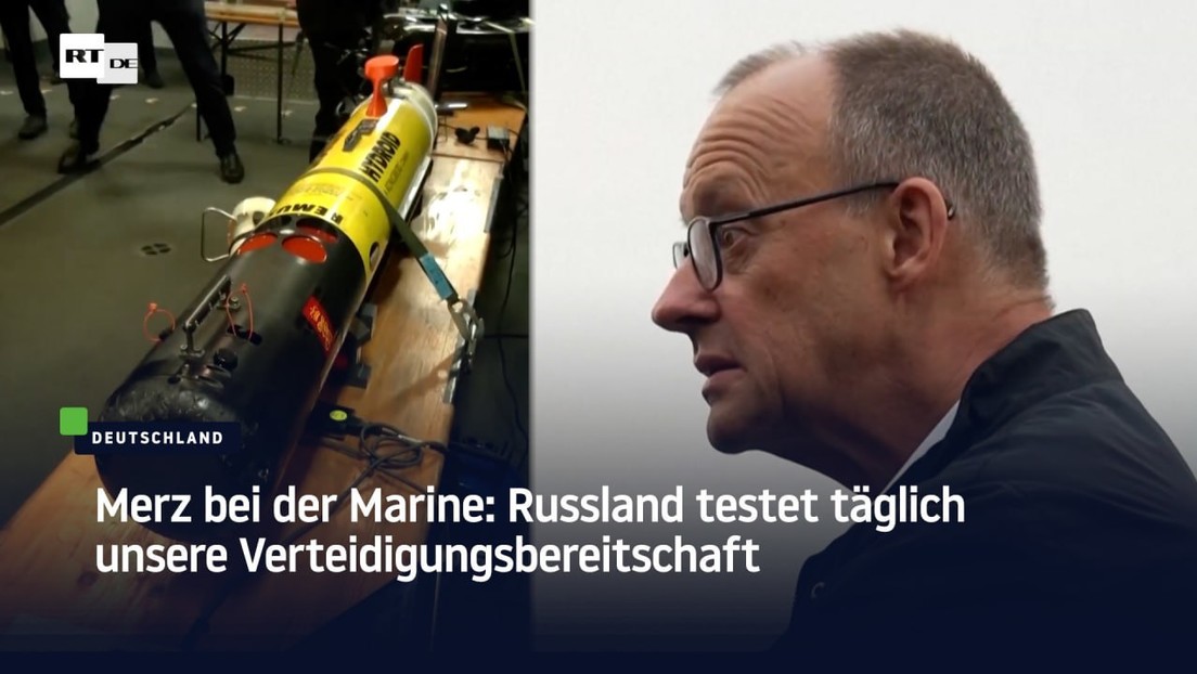 Merz bei der Marine: Russland testet täglich unsere Verteidigungsbereitschaft
