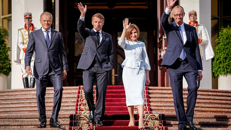 "Signal gegen Russland" – Merz, Macron und Tusk beim Unabhängigkeitstag Moldawiens