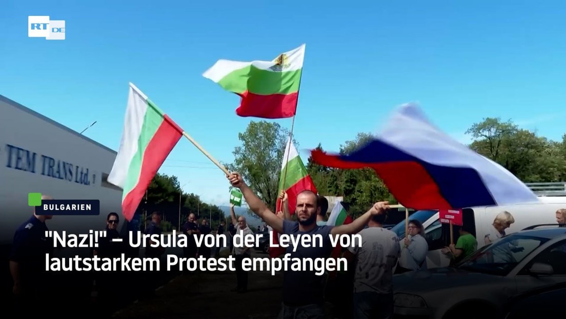 "Nazi!" – Ursula von der Leyen von lautstarkem Protest in Bulgarien empfangen