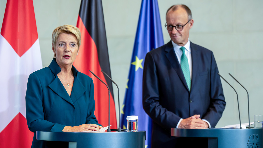 Schweizer Präsidentin in Berlin: Seitenhieb gegen Trump – Merz bleibt gelassen