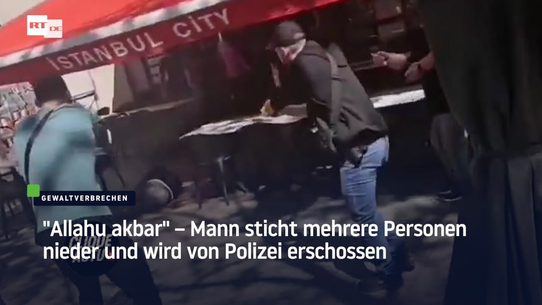 "Allahu akbar" – Mann sticht mehrere Personen nieder und wird von Polizei erschossen