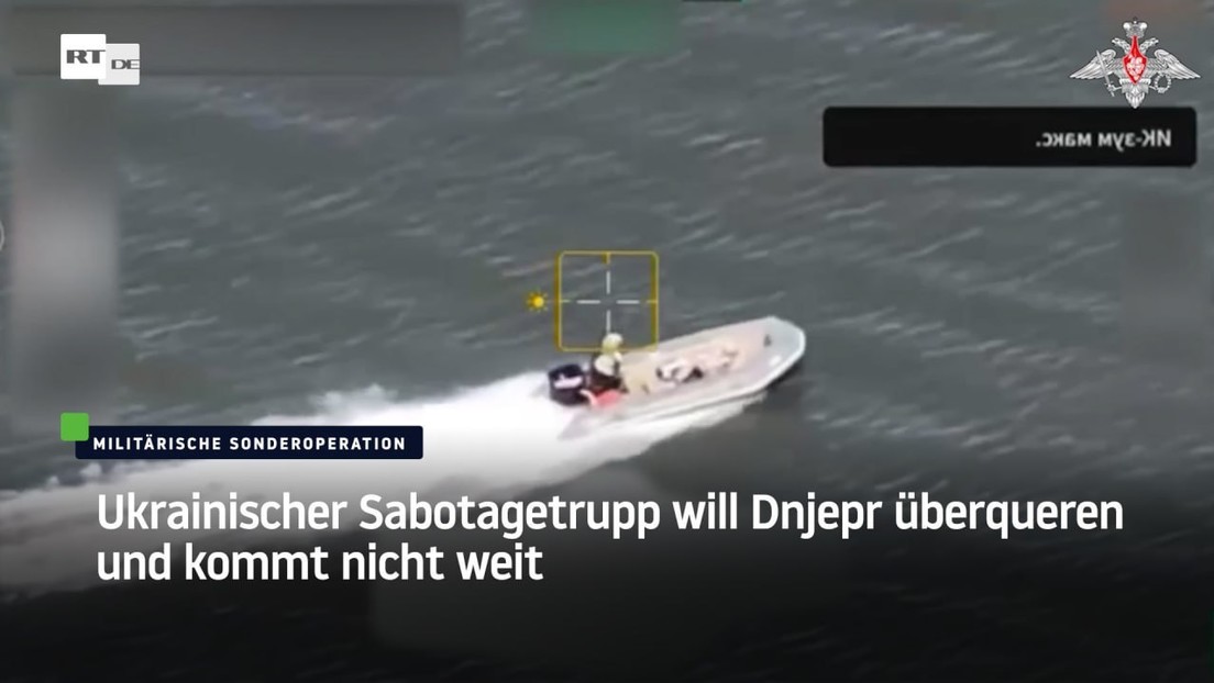 Ukrainischer Sabotagetrupp will Dnjepr überqueren und kommt nicht weit