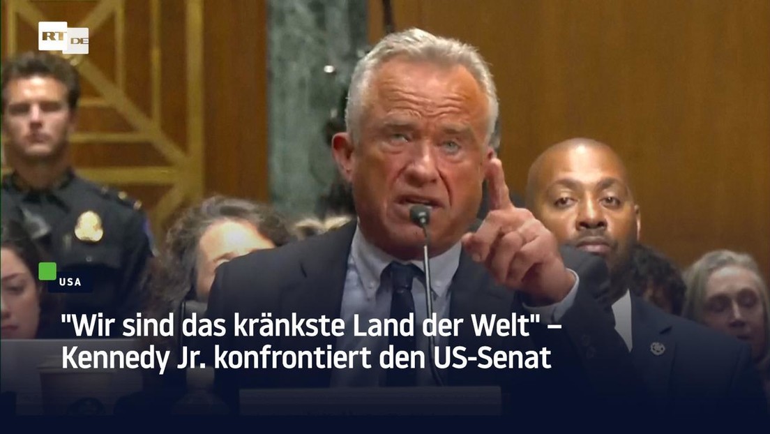 "Wir sind das kränkste Land der Welt" – Kennedy Jr. konfrontiert den US-Senat