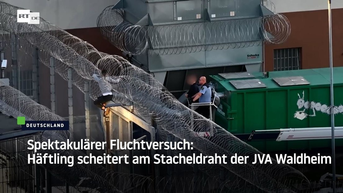 Spektakulärer Fluchtversuch: Häftling scheitert am Stacheldraht der JVA Waldheim