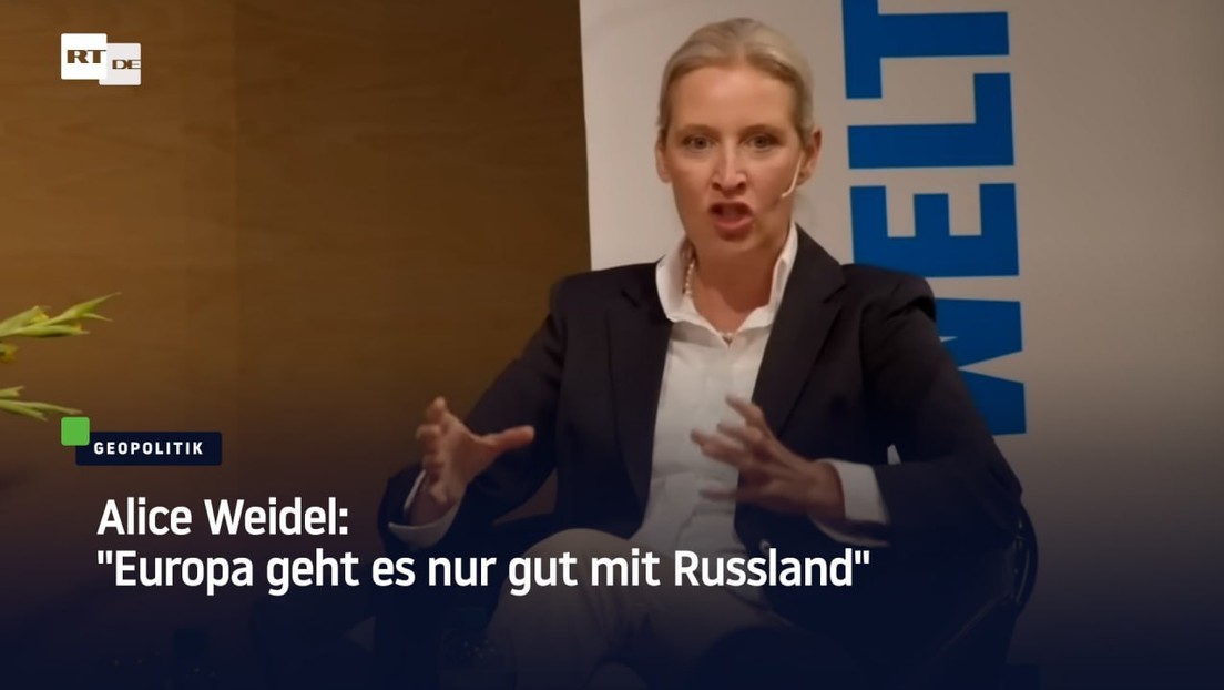 Alice Weidel: "Europa geht es nur gut mit Russland"