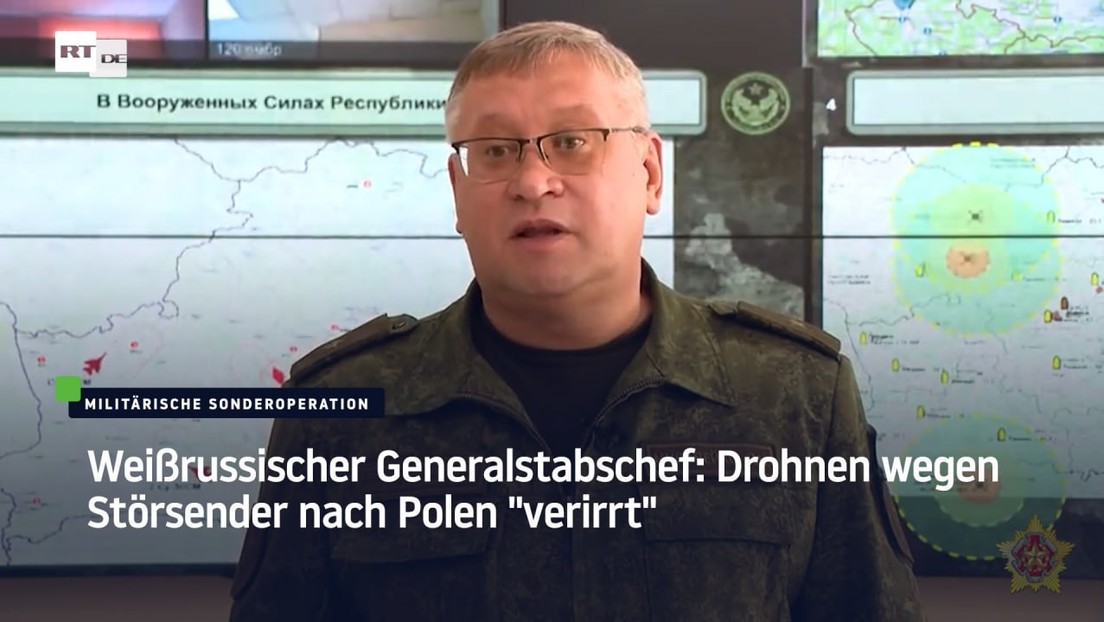 Weißrussischer Generalstabschef: Drohnen wegen Störsender nach Polen "verirrt"