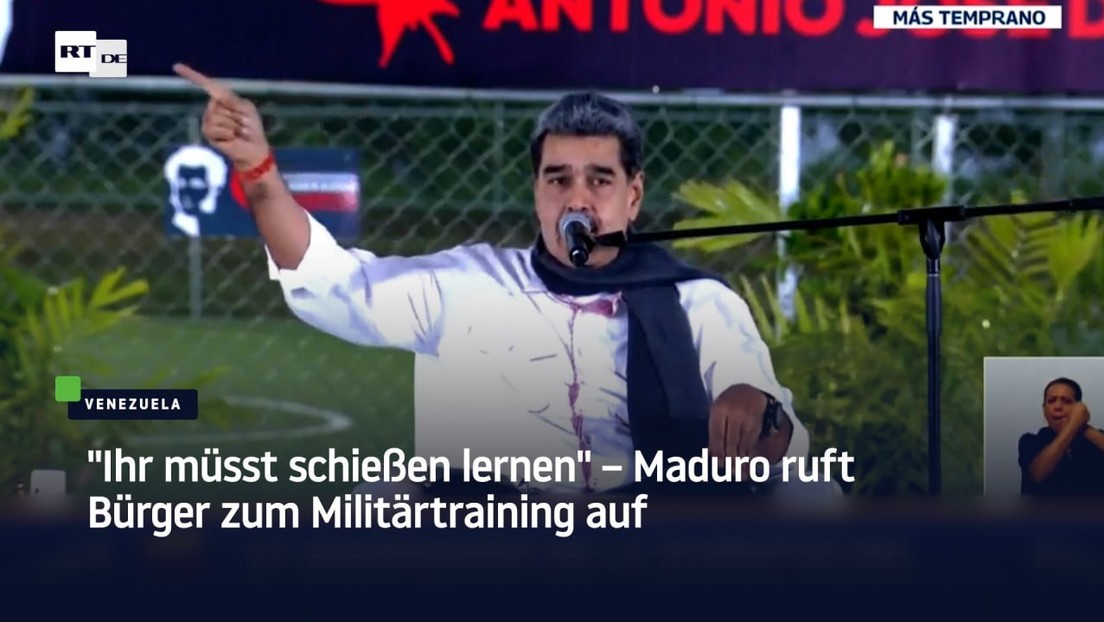 "Ihr müsst schießen lernen" – Maduro ruft Bürger zum Militärtraining auf