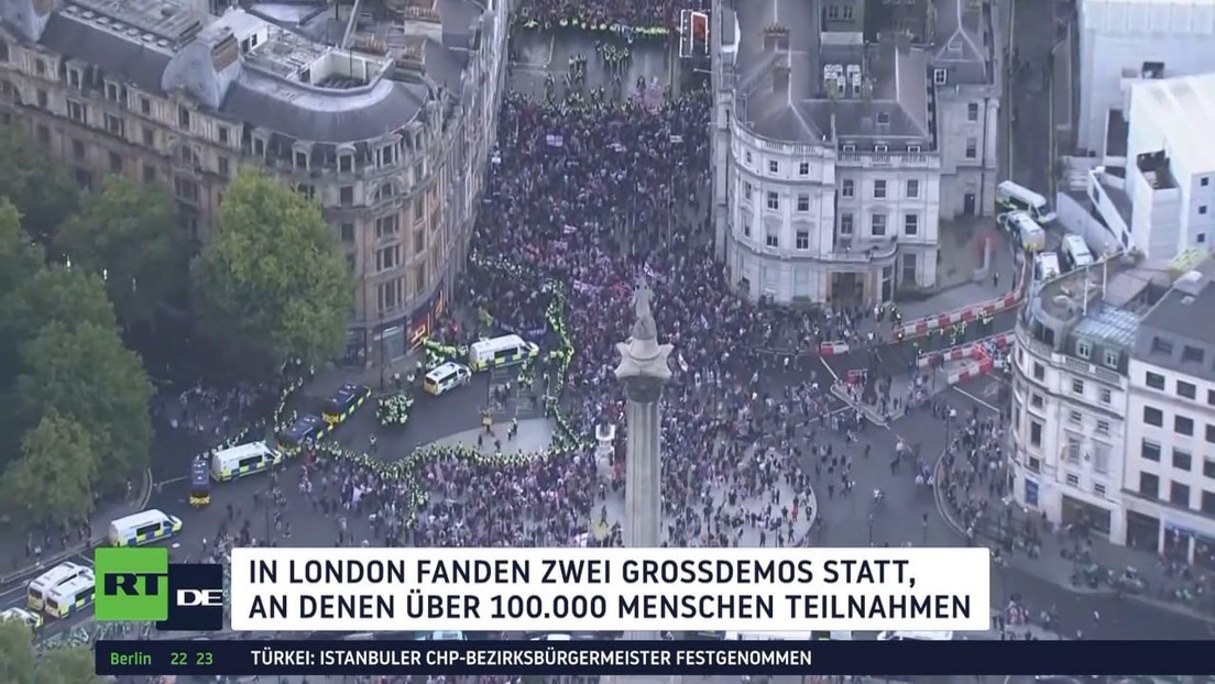 London: Großkundgebung "Unite the Kingdom" zieht mehr als 100.000 Teilnehmer an