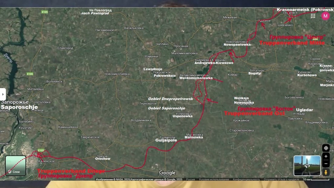 Russische Truppen treiben Keil in ukrainische Verteidigung am Frontabschnitt Saporoschje