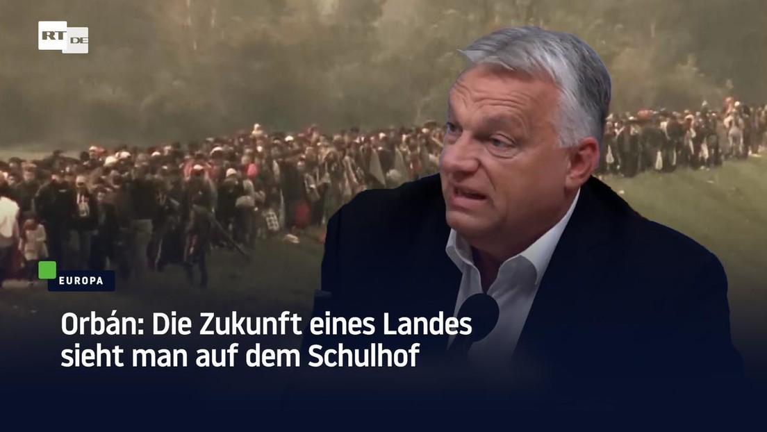 Orbán: Die Zukunft eines Landes sieht man auf dem Schulhof
