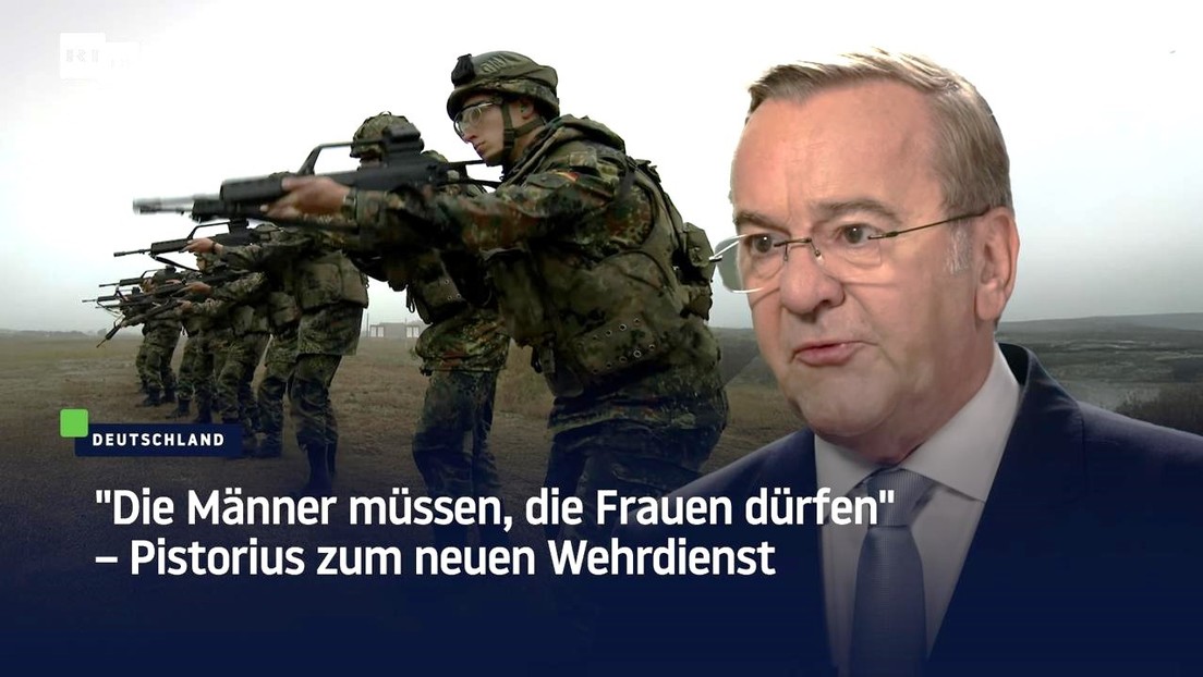 "Die Männer müssen, die Frauen dürfen" – Pistorius zum neuen Wehrdienst