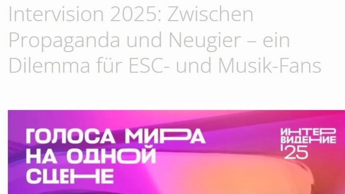 "ESC der Schurkenstaaten" – Deutschsprachige Medien berichten über den Intervision 2025
