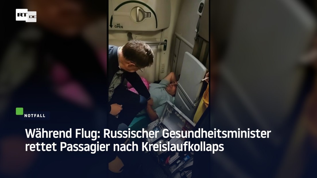 Während Flug: Russischer Gesundheitsminister rettet Passagier nach Kreislaufkollaps